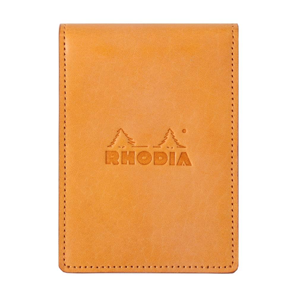 【送料無料】ロディア ミニ3穴システム手帳 RHODIA オーガナイザー(11×8cm リング径11mm 牛革) シック オレンジ cf11ogz01-or