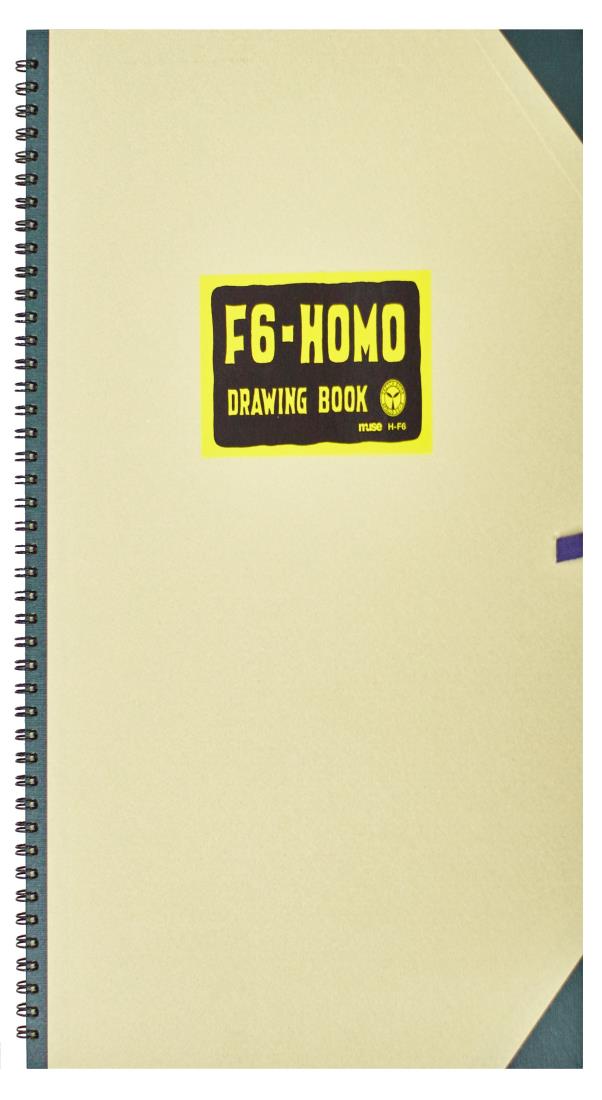 【ワンダフルデー限定 ポイント2倍+クーポン利用で5%OFF】【送料無料】ミューズ 画用紙 ホモブック F6 163g ホワイト 23枚入り AP-11 H-F6