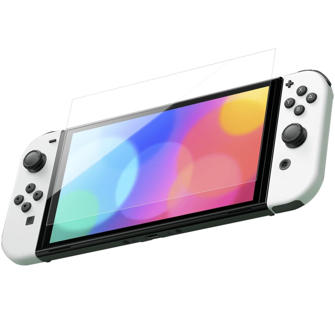 【送料無料】強化ガラス液晶保護フィルム Nintendo Switch 有機EL用 7インチ 高透過率スイッチ 画面保護シート 指紋防止 飛散防止 気泡ゼロ 貼り付け簡単