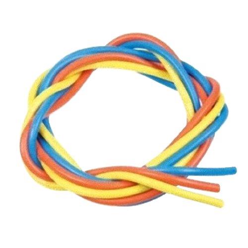 【ワンダフルデー限定 ポイント2倍+クーポン利用で5%OFF】【送料無料】イーグル模型 シリコン銀コードセット・12Gゲージ (青、黄、橙各60cm) 3220