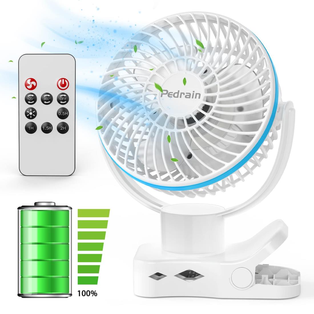 り クリップ扇風機 壁掛け 吊り下げ usb扇風機 小型 ミニ 循環ファン 超強風 風量4段階調節 アロマ対応 TYPE-C 充電式 スマート急速充電対応 長時間連続使用 usbファン リモコン サーキュレーター 車用 携帯扇風機