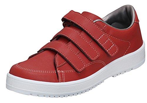 【ワンダフルデー限定 ポイント2倍+クーポン利用で5%OFF】【送料無料】ムーンスター メンズ/レディース リハビリ 介護靴 片足販売 Vステップ07 (左足のみ) レッド 27 cm 3E