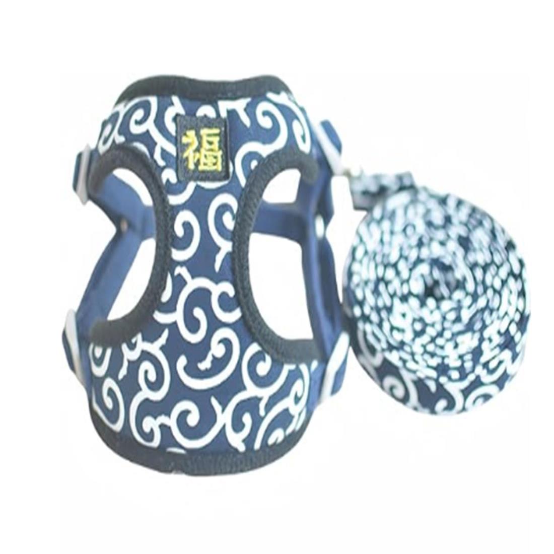 ベスト、犬用ハーネス（抜けにくい）、四季ペット用品、犬用、安全・通気・おしゃれ、中型犬用、着脱簡..