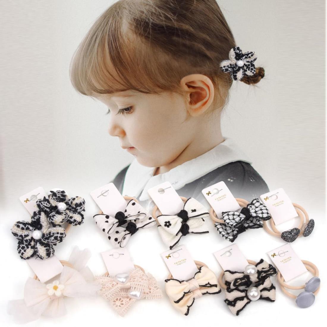 【送料無料】BIANHUAN ヘアゴム 子供 リボン キッズ 髪ゴム 子供 赤ちゃん ヘアアクセサリー かわいい ..