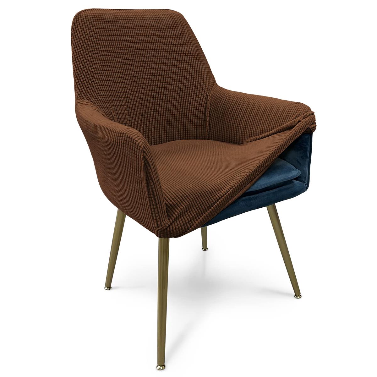 【ポイント優待キャンペーン】【ブラックフライデークーポン利用で割引中】【送料無料】TIANSHU ダイニングチェアスリップカバー、取り外し可能、水洗い可能、滑り止め リビングチェアカバー (チェアカバー、コーヒー)