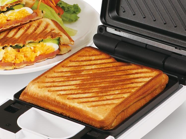 半 額 & 1 0 ％OFF★1日0時～ ホットサンドメーカー 着脱式 フッ素樹脂加工 シングル ト ...