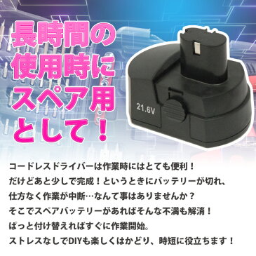 1年保証 【 付属バッテリー ＋ スペアバッテリー 付属 】 21.6V 電動ドライバー 女性 コードレス DIY 送料無料 女性 コードレス 92パーツ 92ピース 日曜大工