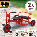 \ 半額 & 5%オフ / 24日 20時~先着★ 三輪車 二人乗り 子供用 2人乗り 2人用 二人乗り三輪車 子供用三輪車 二人用 乗用玩具 子供 子ども こども 男の子 女の子 外遊び おもちゃ ペダル付き 乗り物 遊具 プレゼント ギフト お祝い 誕生日 幼稚園 保育園 小学校 園児 幼