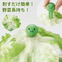 【 半額 & 10%オフ 】 8/1 限定★ ベジシャキちゃん 野菜 鮮度保持 刺すだけ 簡単 野菜長持ち 鮮度保持ピック 保存 キャベツ 白菜 レタス ブロッコリー かわいい ピック 葉物野菜 買い置き 外出自粛 冷蔵庫保存 野菜が傷まない