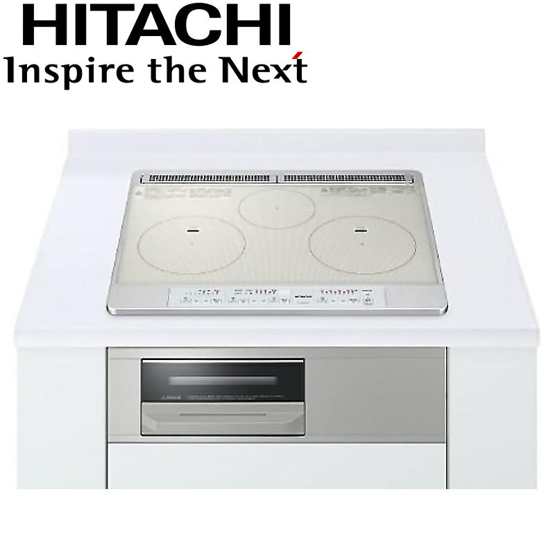 日立 IHクッキングヒーター 3口IH 鉄 ステンレス対応 幅60cm IH クッキングヒーター コンロ 電気コンロ 鍋 卓上 IH調理器 おしゃれ シンプル IH調理 調理 電気コンロ 料理 鍋 HITACHI hitachi M6Tシリーズ シルバー IHヒーター