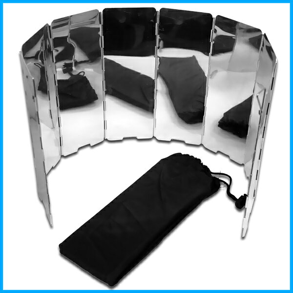 風よけ アウトドア キャンプ 着火 ウインドスクリーン ウインドシールド 8枚 収納袋付き ウィンドウ ウィンドー ウインドー スクリーン 風除け バーベキュー コンロ カセットコンロ 1000円ポッキリ 送料無料通販格安セール情報 楽天 通販