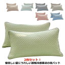 2枚セット 接触冷感 枕パッド 枕カバー ピロケース 48×74cm 抗菌防臭 冷却 省エネ エコ ひんやり クール 丸洗い ウォッシャブル ピロー 枕カバー まくらパット まくらパッド ピローケース クール ひんやり おしゃれ かわいい 接触冷感 無地 送料無料