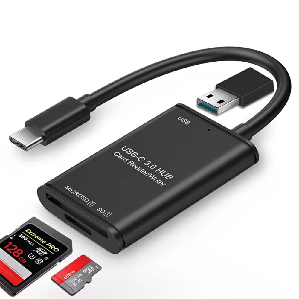 Type-C ɥ꡼ SD USB TF 3in1 USB3.0ݡդ ꥫɥ꡼ ޥɥ꡼ OTGǽ ®ǡž ­ ꡼ ե ꡼ ɥ꡼ SD/Micro SDξб USBɥ꡼