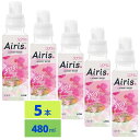ソフラン エアリス AIRIS パティオ さくら&ローズペタルの香り 柔軟剤 本体 480ml 5本セット