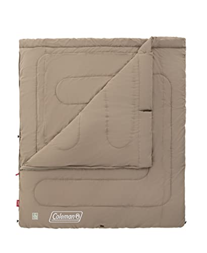 コールマン Coleman 寝袋 ファミリー2 IN 1/C10 UP (グレージュ) スリーピングバッグ 封筒型 快適温度:10度