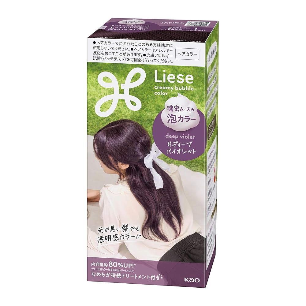 リーゼ 泡カラー ディープバイオレット 黒髪用ヘアカラー 115ml 医薬部外品