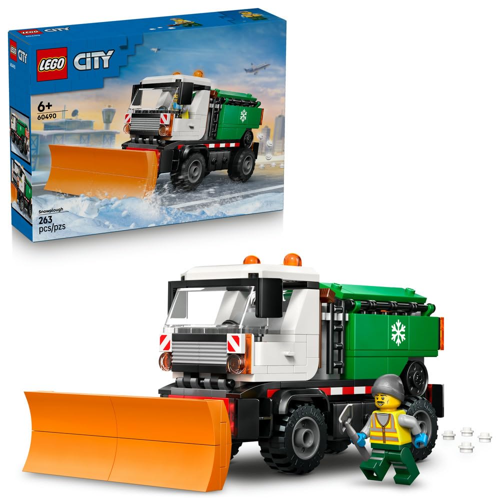 商品情報 商品の説明 商品紹介レゴ®シティ 除雪車（60490）は、雪の日に活躍する現実のヒーローになりきって遊べる組み立てプレイセットです。除雪車のフロントについたプラウを傾けたり上下に動かしたりできるほか、レゴ塩パーツを車に積みこんで、車を押すと塩パーツをばらまくギミックが作動します。傾けるとエンジンをチェックできる2人乗りの運転席と、車体側面には塩パーツを入れられる箱とツールを留めておくクリップが装備されています。運転手のミニフィギュアを車に乗せれば、冬の雪かきを舞台に楽しい物語が始まります。 はたらく車やレゴ組み立て、空想の物語づくりが大好きなお子さまのクリスマスや誕生日プレゼントにいかがですか？ レゴ®シティ シリーズの他のセットといっしょに遊べば、楽しい冒険が無限大に広がります。（各セット別売） わかりやすいデジタル版組み立て説明書が収録されたLEGO Builderアプリを使えば、立体表示されるモデルを拡大・回転して手順を確認しながら組み立てを進め、進行状況も保存できます。（ピース数：263／対象年齢：6才以上）安全警告レゴデュプロ以外の製品には、小さな部品が入っています。間違って飲み込む危険がありますので、4才未満のお子さまには遊ばせないでください。 主な仕様 6才以上のお子さま向けの雪かきごっこ組み立てプレイセット – かっこいいトラックのおもちゃが大好きなお子さまが、雪かきごっこを楽しめる仕掛けがいっぱの除雪車の組み立てセット セット内容 – 太いゴムタイヤ、フロントについたプラウ、塩パーツをまくギミックが備わった除雪車を組み立てるのに必要なパーツと運転手のミニフィギュア1体 リアルなギミックを楽しもう - 除雪プラウを傾けたり上下に動かしたりでき、車を押すとレゴ塩パーツをばらまくこともできるほか、傾けてエンジンをチェックできる運転席にはミニフィギュアを乗せて運転させたりもできます 楽しい組み立ての世界 – 手順がひと目でわかるLEGO Builderアプリは、ご家庭にあるセットのデジタルカタログ作りに役立つほか、立体表示されるモデルを拡大・回転して手順を確認しながら組み立てを進め、進行状況も保存できます 頼りになるはたらく車が好きなお子さまに - 6才以上のお子さまへのクリスマスや誕生日のサプライズプレゼント