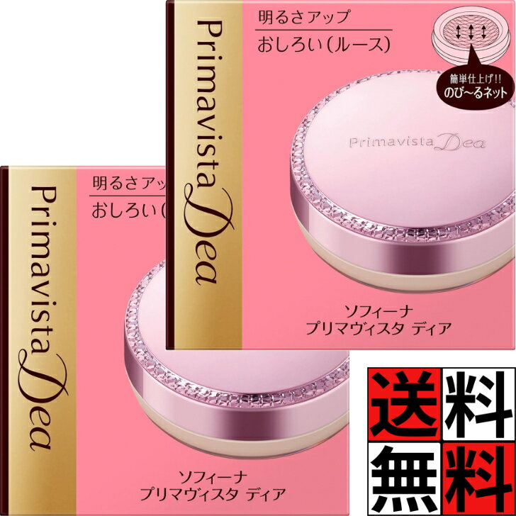 プリマヴィスタ ディア おしろい ルース 保湿 汗 皮脂 小じわ 毛穴 凹み 色ムラ くすみ ツヤ パウダー 明るい 仕上がり カバー力 無香料 化粧品 メイク 5g ×2個