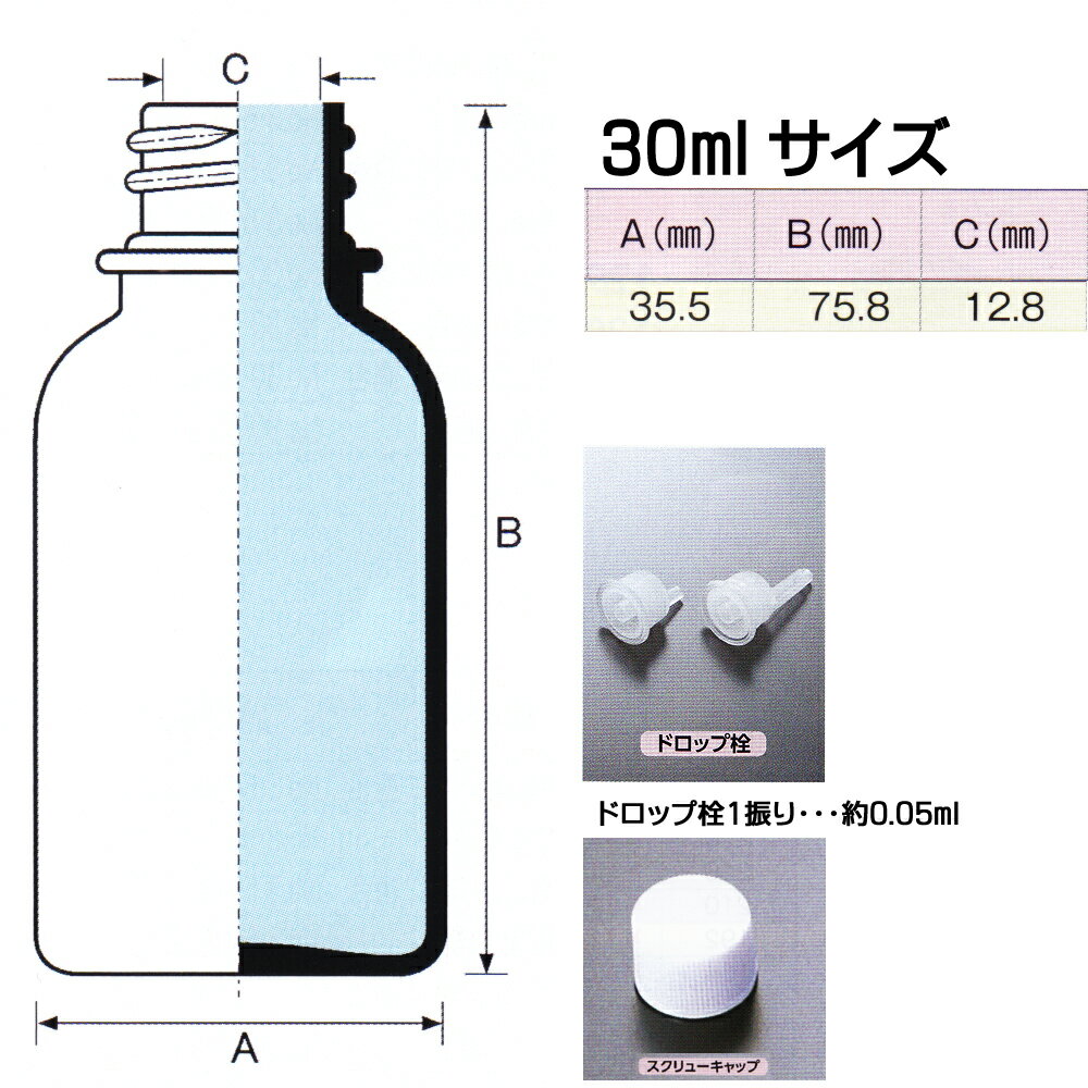 ドロッパー付き容器 30ml 1ケース(20本...の紹介画像2