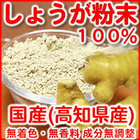 しょうがパウダー 高知県産 しょうが粉末 国産 70g 乾燥生姜粉末 ショウガパウダー 生姜茶 しょうが茶 スパイス 調味料 香辛料 お茶 ゆうメール送料無料