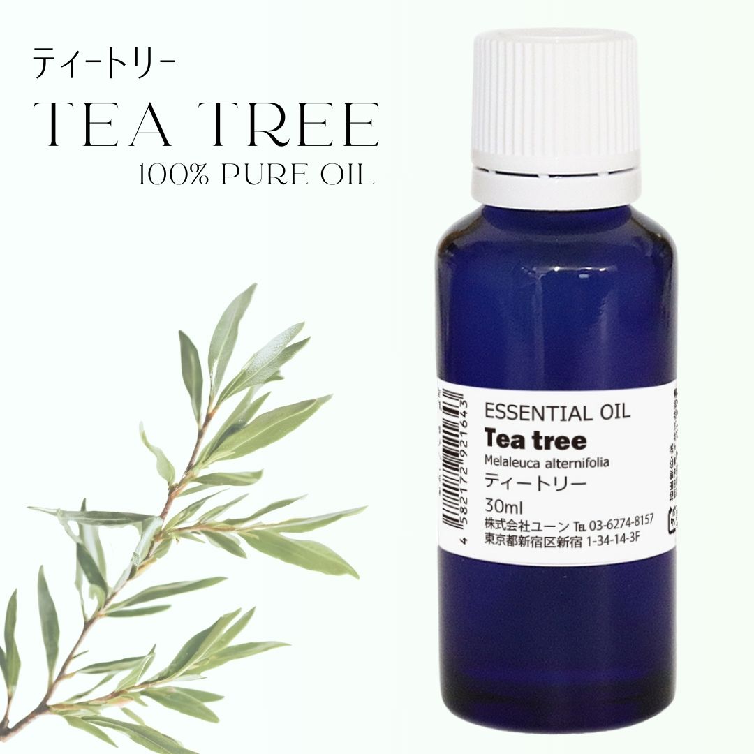 楽天市場 ティートリーオイル 30ml ティーツリーオイル ティートゥリーオイル テーツリーオイル アロマオイル エッセンシャルオイル 精油 ハーブ ティー アロマ専門店ユーン