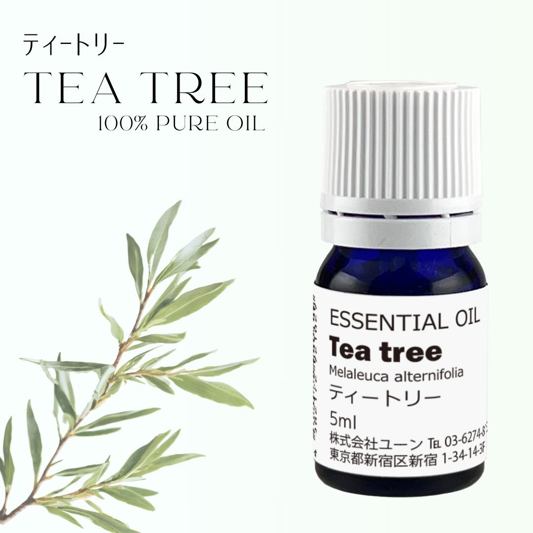 ティートリーオイル 5ml teatree ティーツリーオイル ティートゥリーオイル アロマオイル エッセンシャルオイル 精油 天然100