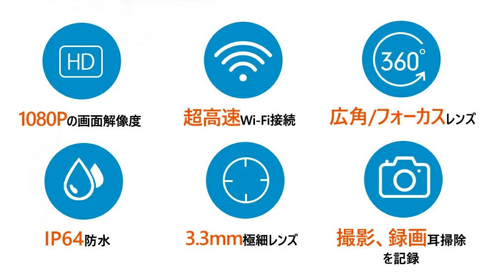 耳かき カメラ イヤースコープ カメラ付き耳かき 500万画素 左右逆転機能 極細レンズ 耳かきスマホ 耳掃除 耳かき ライト スコープ usb 耳掻き 耳かき 子供 充電 防水 耳垢クリーニング 母の日父の日 プレゼント ギフト