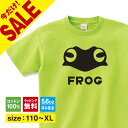 カエル Tシャツ カエルtシャツ 子ども 蛙 FROG 爬虫類 子供 服 グッズ 大人 雑貨 パジャマ キャラクター コスプレ カエル好き プレゼント 柄 生地...