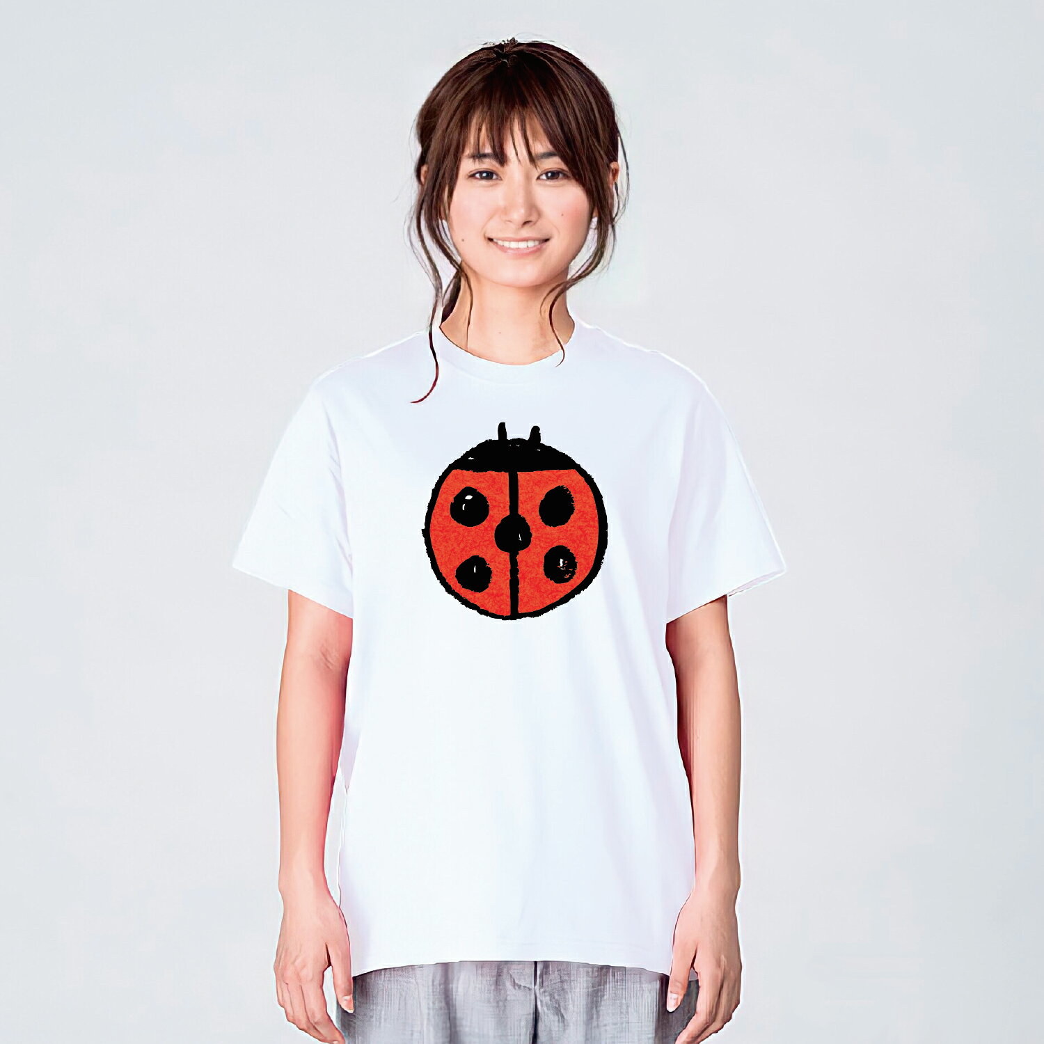 Rakuten - てんとう虫 昆虫 Tシャツ メンズ レディース キッズ 子供服 半袖 大きいサイズ プレゼント ギフト