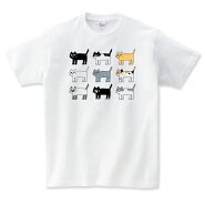 いろんな猫Tシャツかわいい白猫黒猫白プレゼント大きいサイズ綿100%160SMLXL