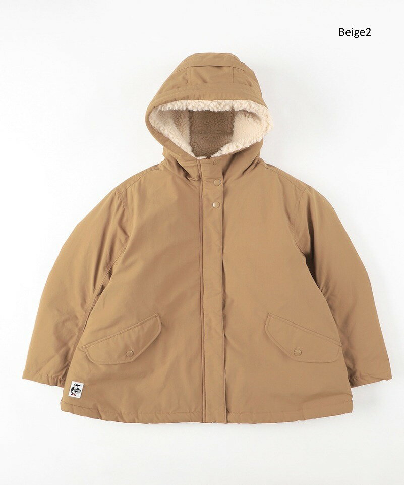 CHUMS チャムス　エーラインボアジャケット(マウンテンパーカー)A-line boa jacket レディース　アウター　キャンプ　アウトドア レディース 秋冬　シンプル