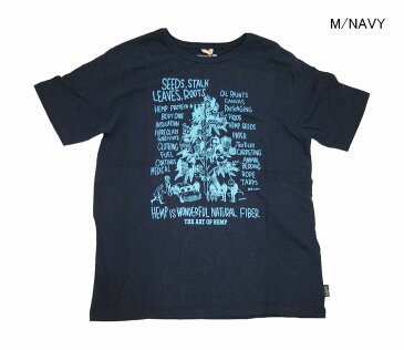 GO HEMPメンズベーシックTシャツ HEMP TREE