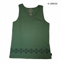 GO HEMP ゴーヘンプFINE DAY TANK TOP / H/OC JERSEY　麻柄刺繍メンズM・L