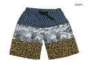 楽天Short squeezego slow caravan ゴースローキャラバンVARIOUS FABRICS EASY SHORTS （MENS） 　メンズM　メンズL ヒョウ柄　アニマル柄　ショートパンツ　春夏