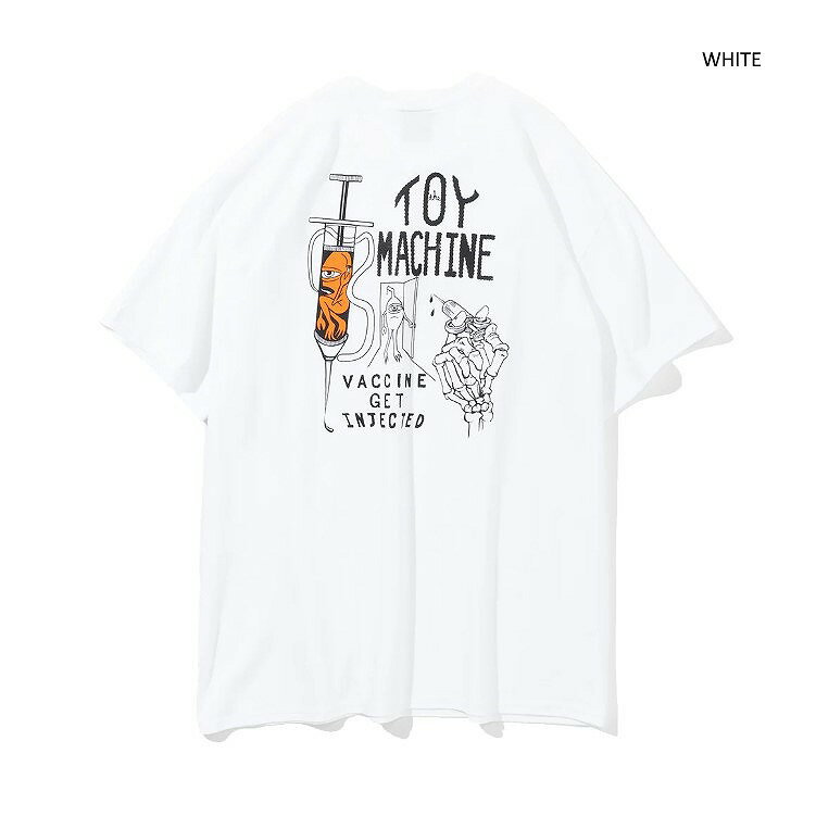 楽天Short squeezeTOY MACHINE　トイマシーンVACCINE GET INJECTED SS TEE 春夏　メンズ