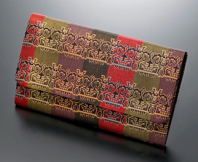 数珠袋 数珠入れ 念珠入れ 高級金襴 正絹 龍村絹織物 獅噛文長斑錦 マグネット付 男女兼用 化粧箱入 日本製