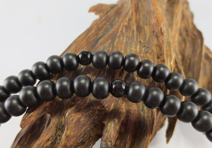 曹洞宗 数珠 念珠 男性用 黒檀 オニキス仕立て 正絹紐房 禅宗男性用