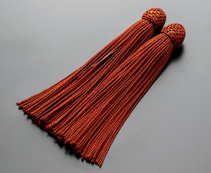 【送料無料】 正絹数珠房 ふさ 修理用数珠房 正絹念珠房 茶色 全宗派対応 その1