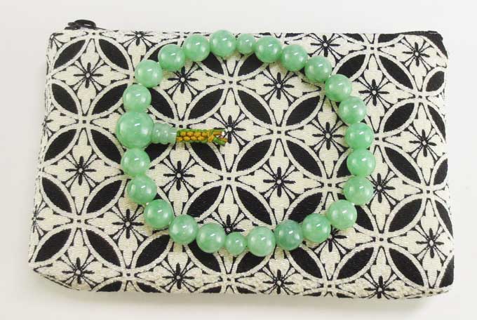 【10％割引クーポン配布中】 ブレスレットケース 腕輪念珠入れ 数珠ブレスレット入れ 子供用数珠袋 ファスナー付 ちりめんモノトーン