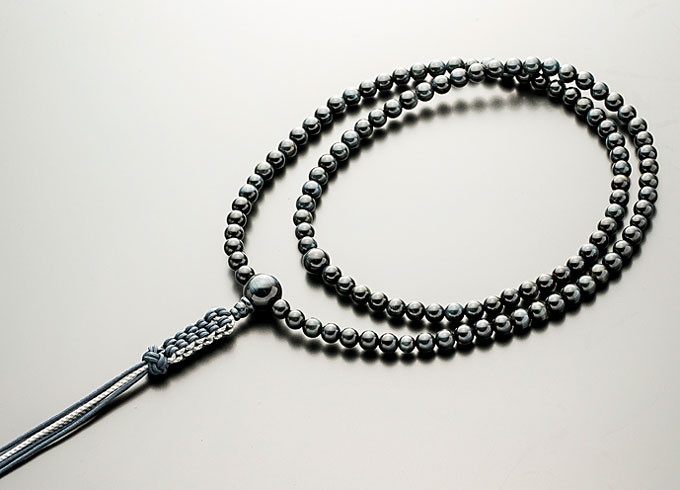 【10％割引クーポン配布中】 臨済宗数珠 禅宗数珠 念珠 男性用 青虎眼石　《ブルータイガーアイ》 共仕立 正絹紐房 本式数珠 宗派別数珠 桐箱入
