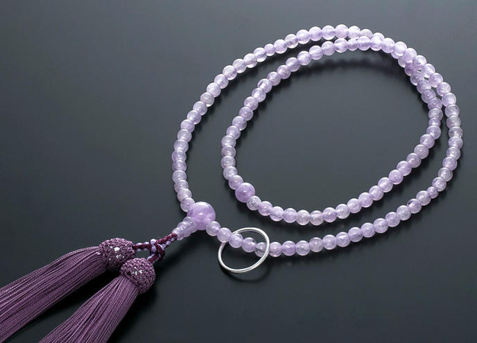 曹洞宗数珠女性用藤雲石ラベンダーア...