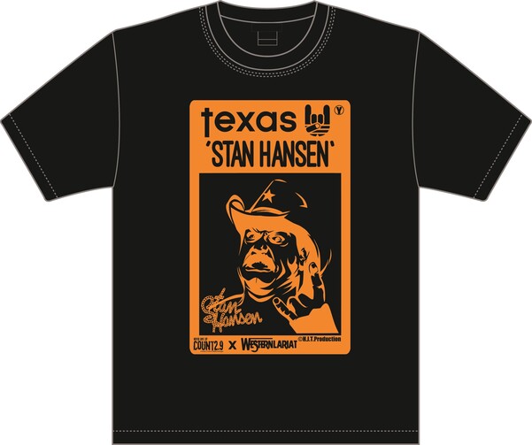 スタン・ハンセン 黒×オレンジTシャツ