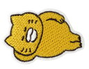 【ノラネコぐんだん】刺繍ワッペン(ねそべり)