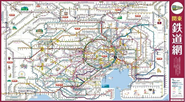関東鉄道網 路線図