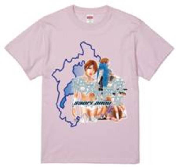 【安納サオリ / シャイニング】滋賀地元凱旋興行新作Tシャツ ライトピンク