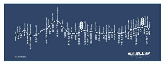 東武東上線開業110周年記念手ぬぐい