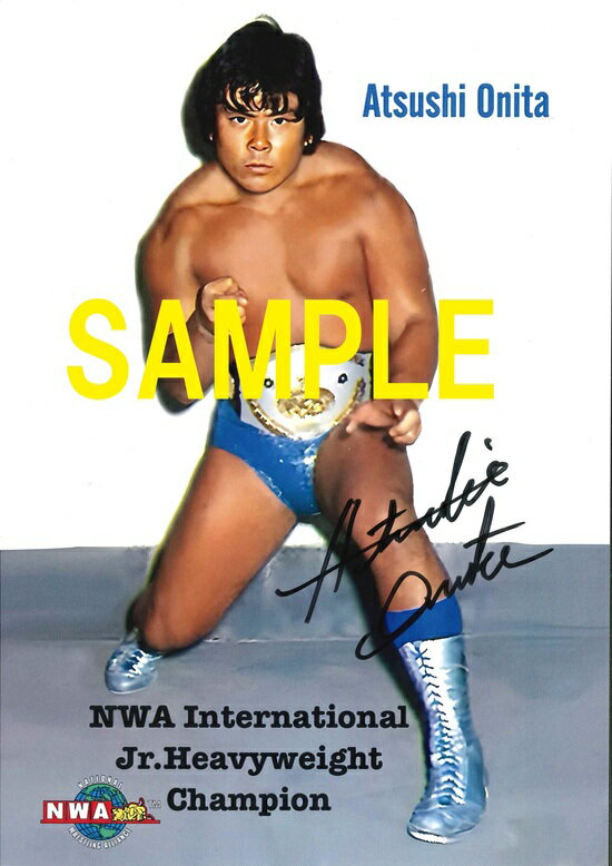 【サイン入り】【『大仁田厚』展】ポートレート「NWA International Jr.Heavyweight Champion」1のサムネイル