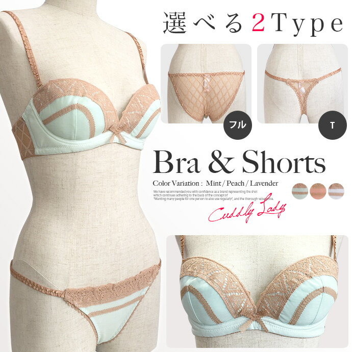 アンダー65 ブラショー ブラ ブラジャー ショーツ セット 下着 セクシー 海外 Tバック フルバック レース レディース 送料無料 shot ショット【85...