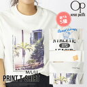 Tシャツ 半袖Tシャツ サーフTシャツ プリントTシャツ インナー カジュアルウェア オーシャンパシフィック ocean pacific リゾート カジュアル レディース 送料無料 SHOT ショット