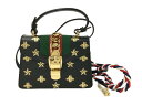 美品 GUCCI グッチ シルヴィ ミニ ショルダーバッグ 2way ハンドバッグ シルヴィ ビー&スター レザー 黒 ブラック ロゴ ゴールド金具 レディース希少 プレゼント ギフト 本物保証 通勤 女性 上品 OL オフィス ブラウン ブランドバッグ 中古 未使用品 送料無料